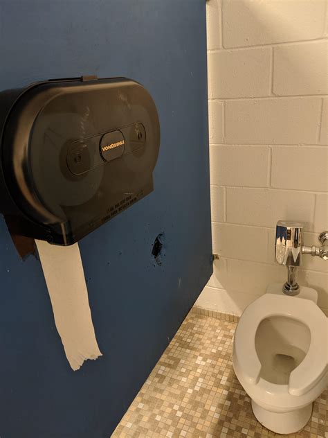 This is a zero-tolerance club. . Bathroom glory hole